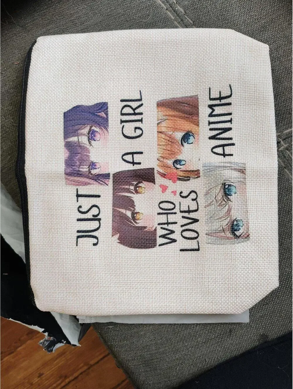 Just A Girl Who Loves Anime - Pencil Pouch & Makeup Bag - NEW